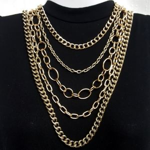 Stunning Multi Chain Statement Necklace